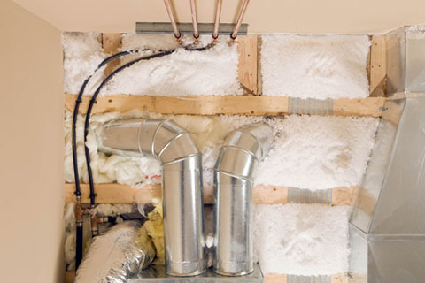 insulation installation in ceiling